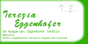 terezia eggenhofer business card
